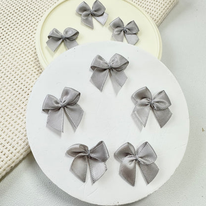 2.5cm Satin Ribbon: Grey