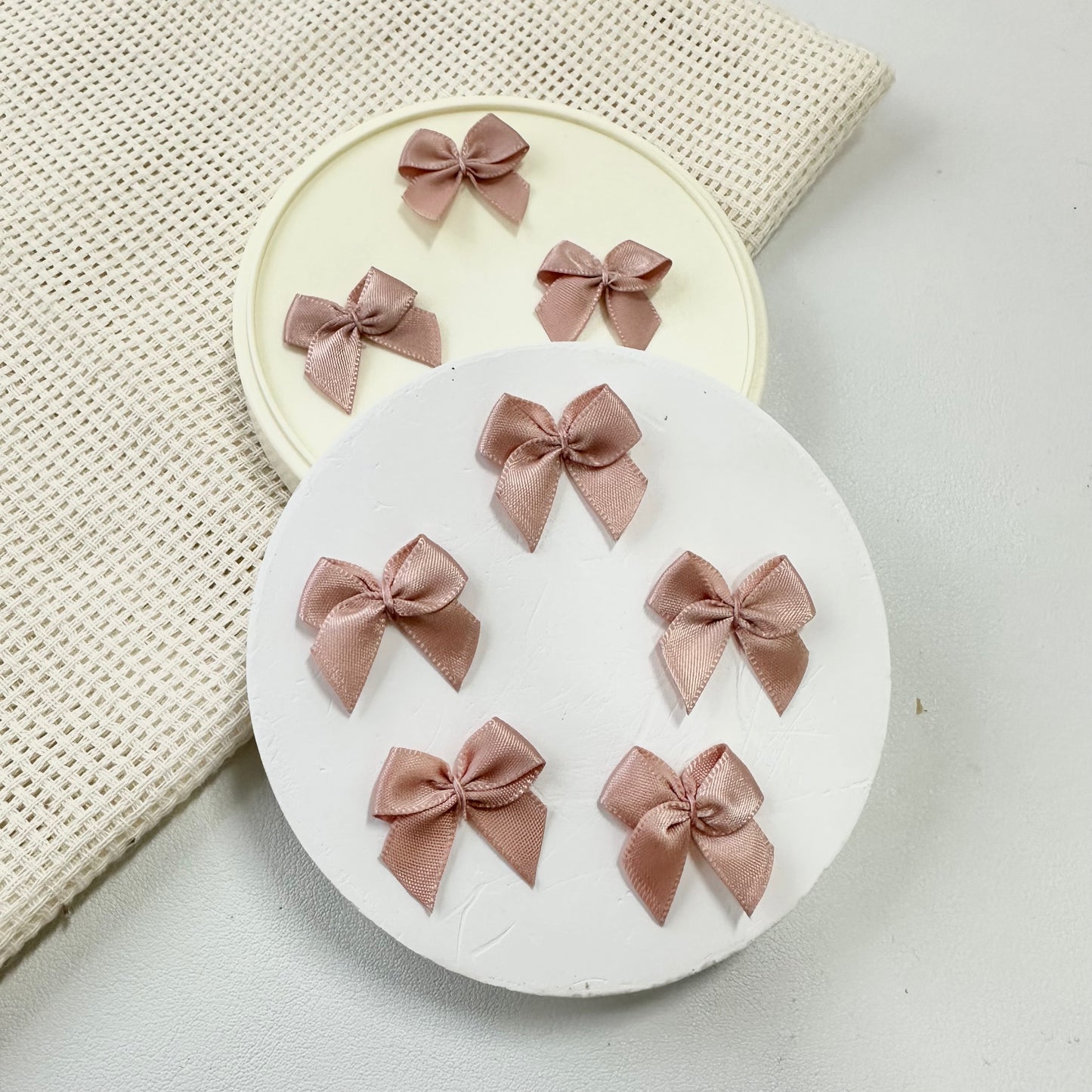 2.5cm Satin Ribbon: Milk Chocolate Brown