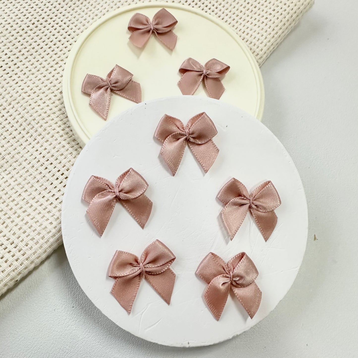 2.5cm Satin Ribbon: Milk Chocolate Brown