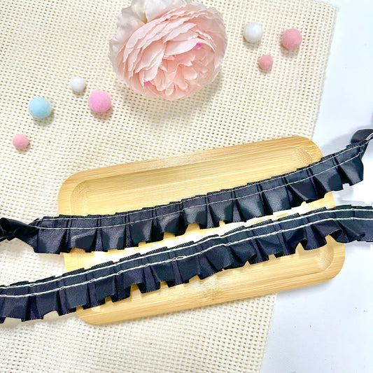 100cm Satin Ribbon: Black