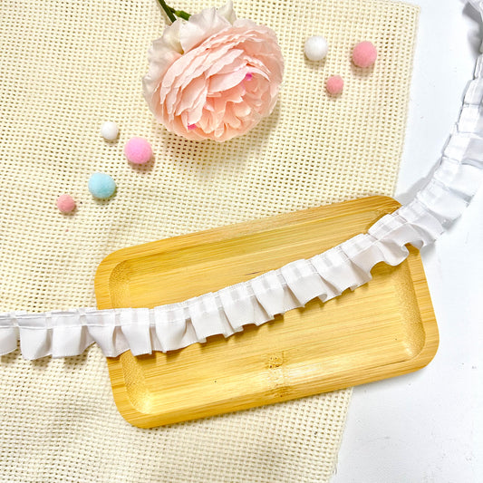 100cm Satin Ribbon: White
