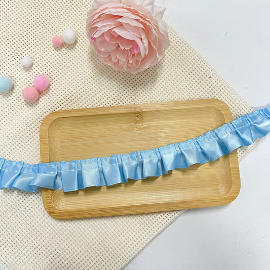 100cm Satin Ribbon: Sky Blue